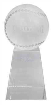 2005 Spalding "Man of the Year Award" Presented to New York Mets Manager Willie Randolph (Randolph LOA)